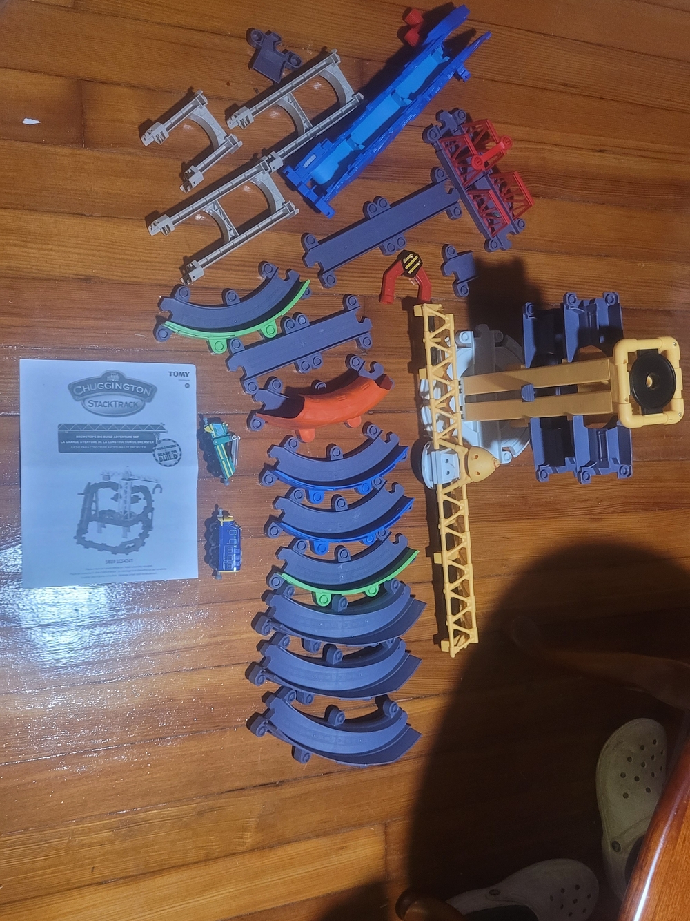 OBO StackTrack Blue and Yellow Train Track Set